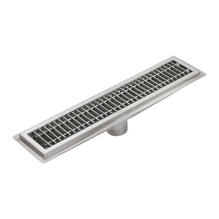 IMC Floor Water Receptacle FWR-72-SG With Stainless Steel Grating & 1 Center Drain